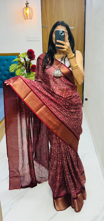 Heavy Marsh Mellow Saree S0041