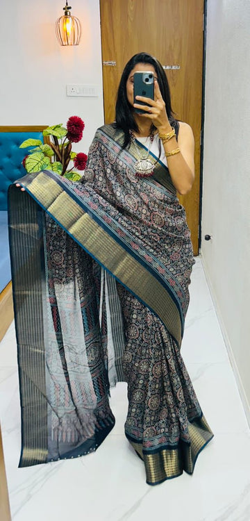 Heavy Marsh Mellow Saree S0042