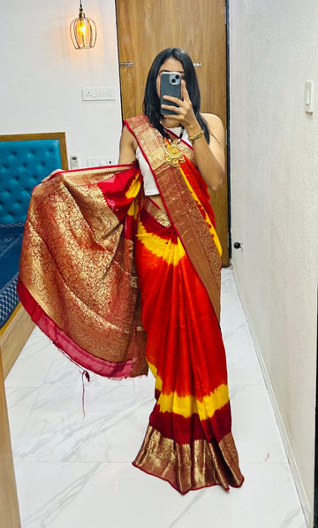 Kanjivaram Bandhani S002