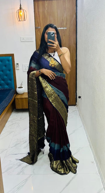Kanjivaram Bandhani S005