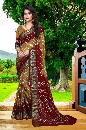 New Bandhani Saree β Traditional Charm with a Modern Touch S0051