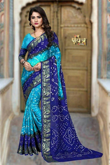 New Bandhani Saree β Traditional Charm with a Modern Touch S0058