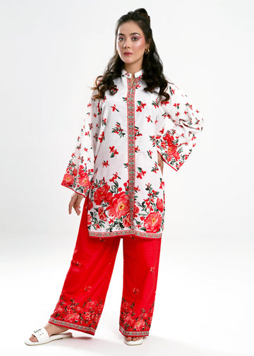HD Flower Print Co-ord Set – Trendy Matching Set for Women - C017