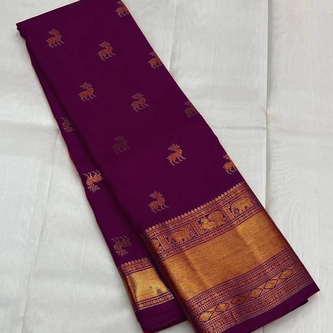 Stunning Banarasi Soft Silk Saree in Elegant Color S0069