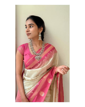 Elegance Look Banarasi Soft Silk Saree S0073