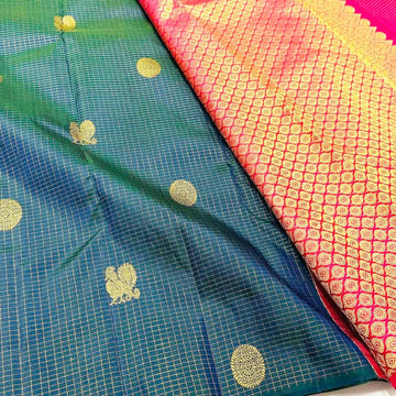 Banarasi Soft Silk Saree – Timeless Style with Copper Zari Highlights S0086