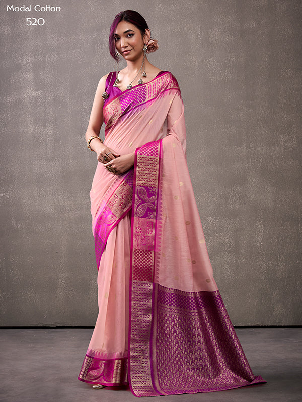 Cotton Rainbow weaving Saree S0019