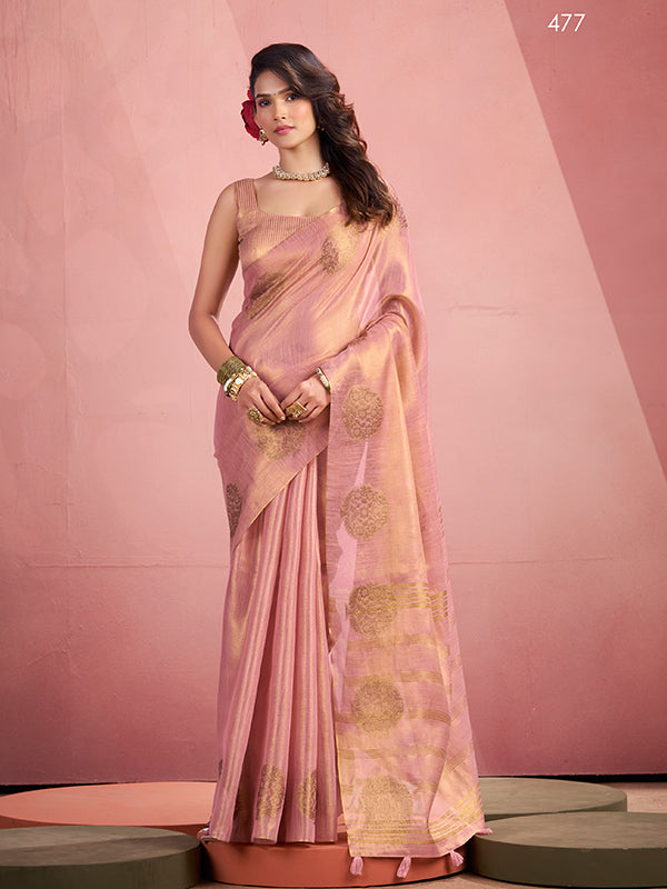 Fancy Tissue weaving Saree S0021