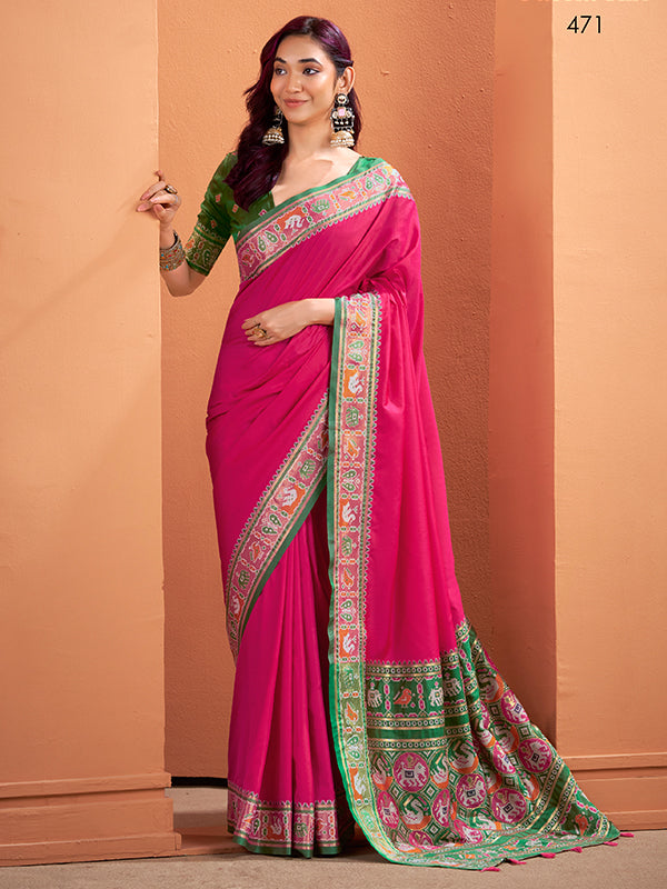 Elegant Patola Silk Saree S0018