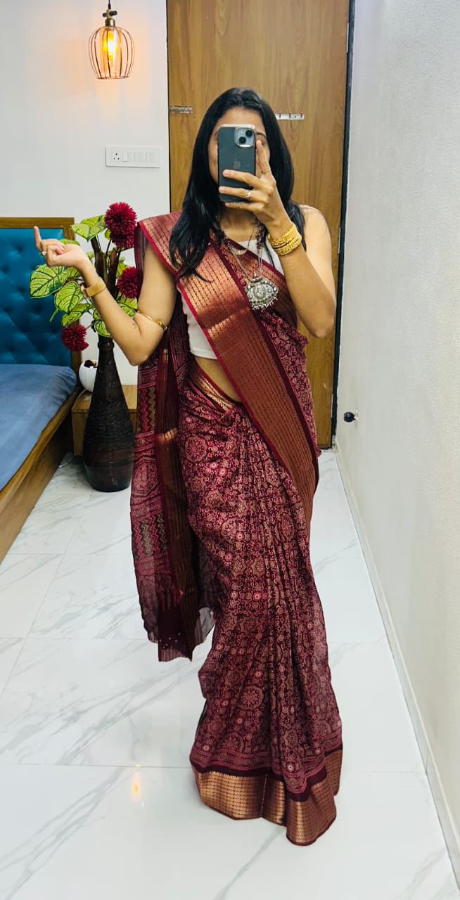 Heavy Marsh Mellow Saree S0041
