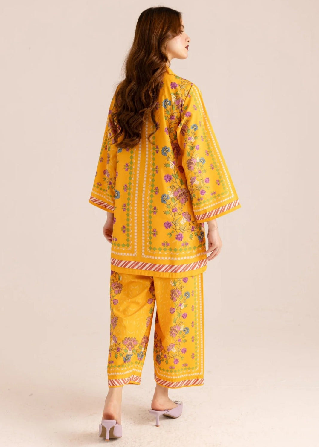 floral-printed Polycotton Co-ord Set C003