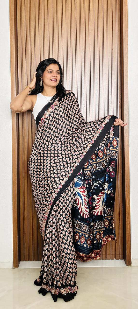 AJRAKH CLASSIC WITH A TWIST SAREE S0013