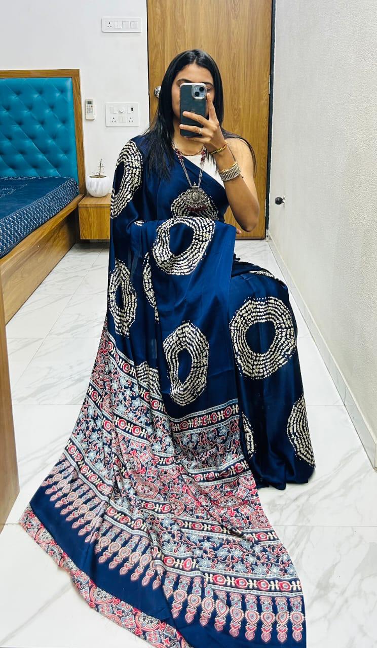 AJRAKH CLASSIC WITH A TWIST SAREE S0014