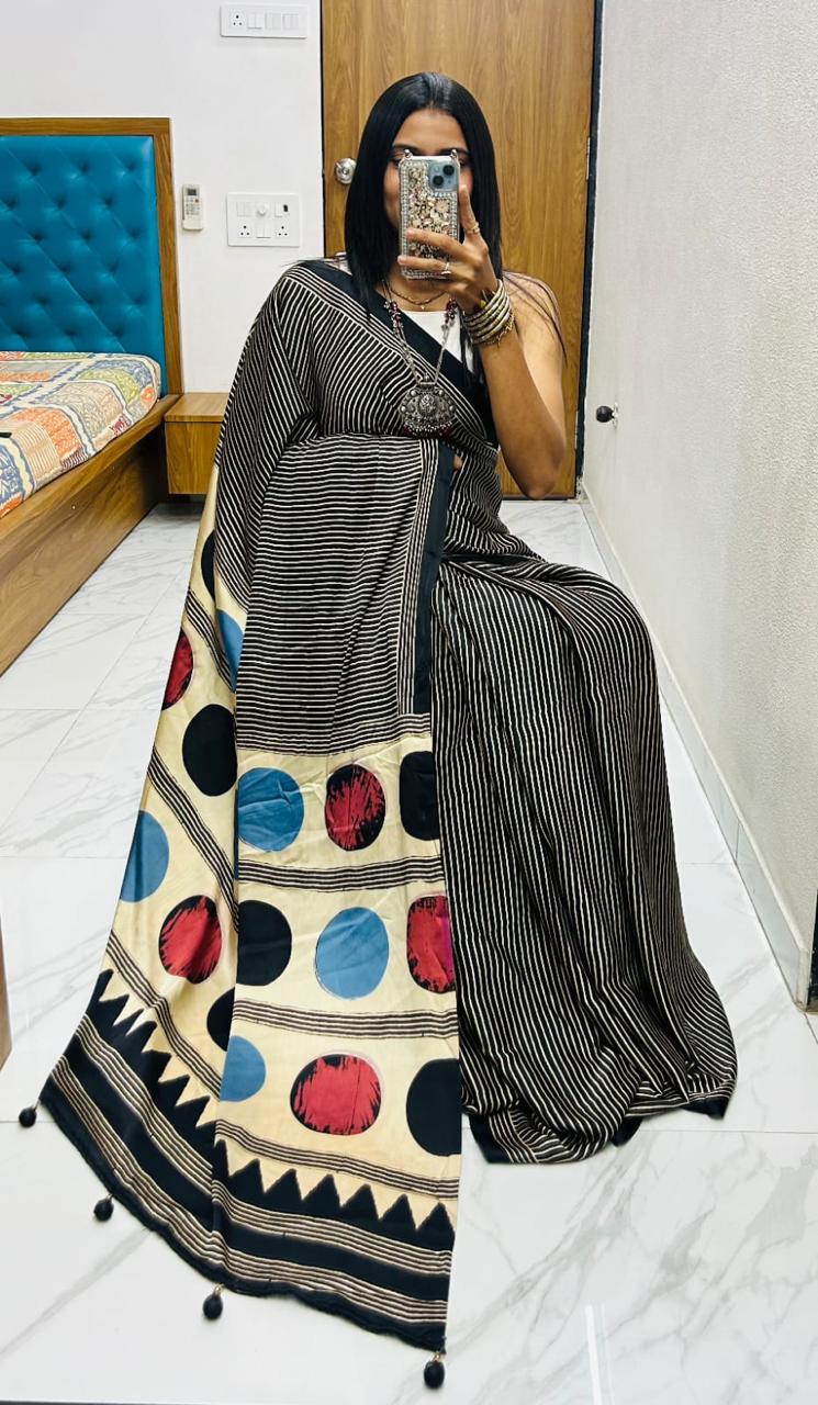 AJRAKH CLASSIC WITH A TWIST SAREE S0015