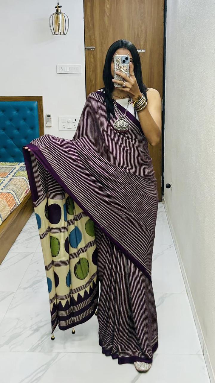 AJRAKH CLASSIC WITH A TWIST SAREE S0015