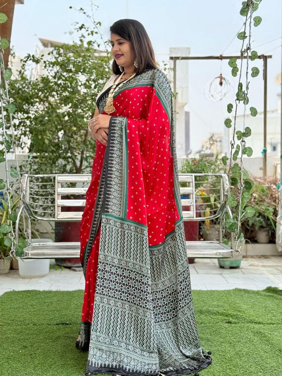 AJRAKH CLASSIC WITH A TWIST SAREE S0017