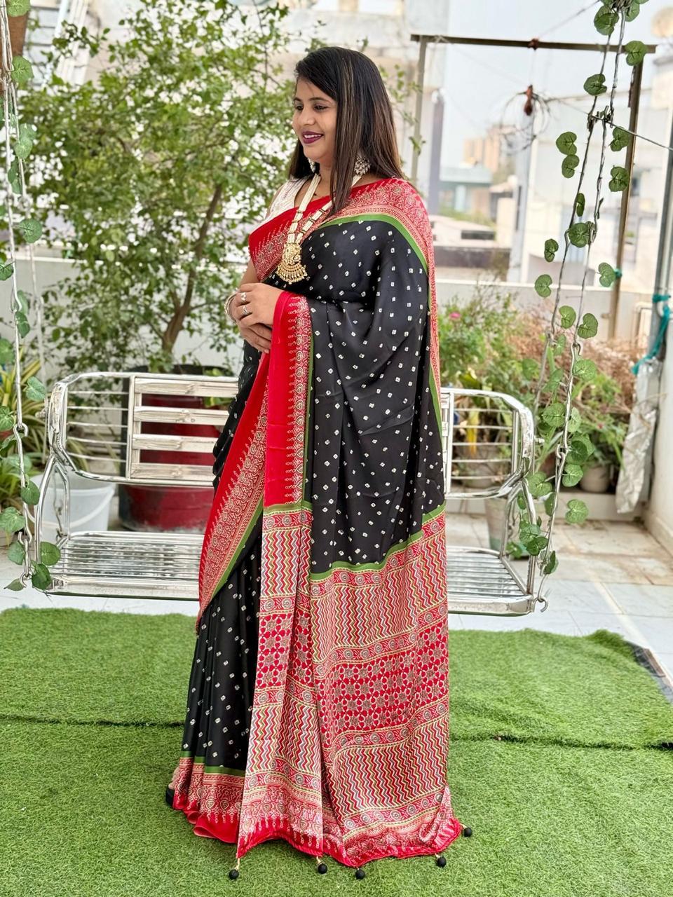 AJRAKH CLASSIC WITH A TWIST SAREE S0017