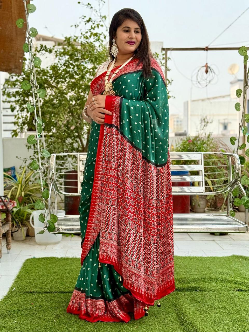 AJRAKH CLASSIC WITH A TWIST SAREE S0017