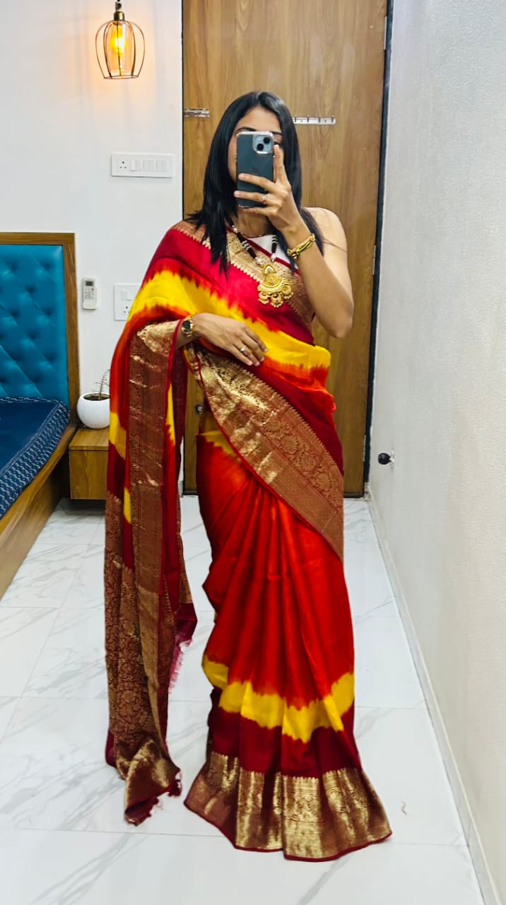 Kanjivaram Bandhani S002