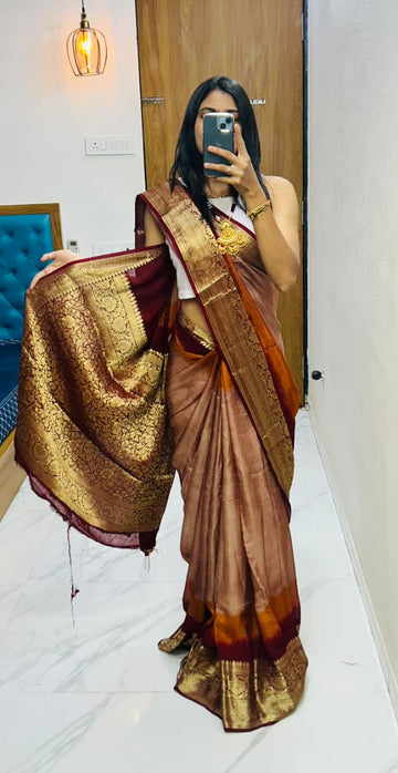 Kanjivaram Bandhani S003