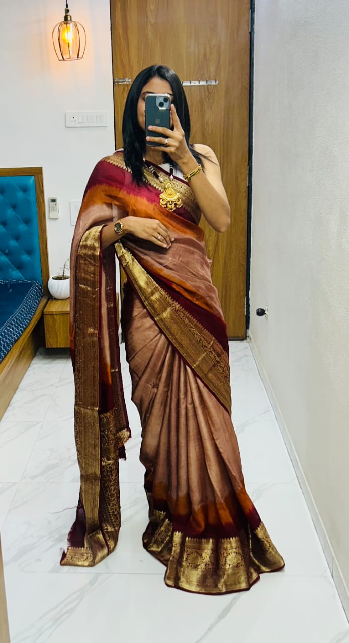 Kanjivaram Bandhani S003
