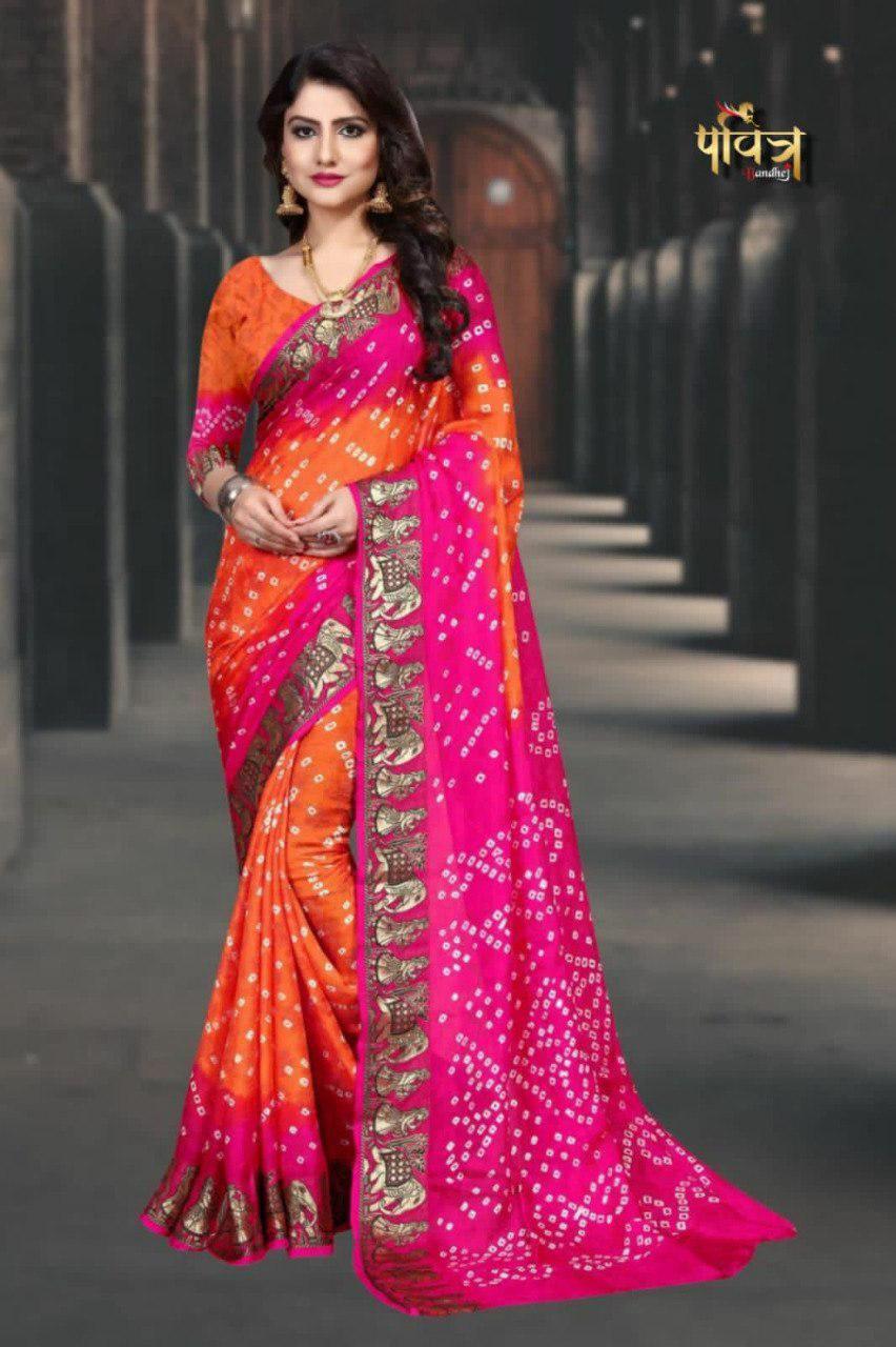 New Bandhani Saree – Traditional Charm with a Modern Touch S0055