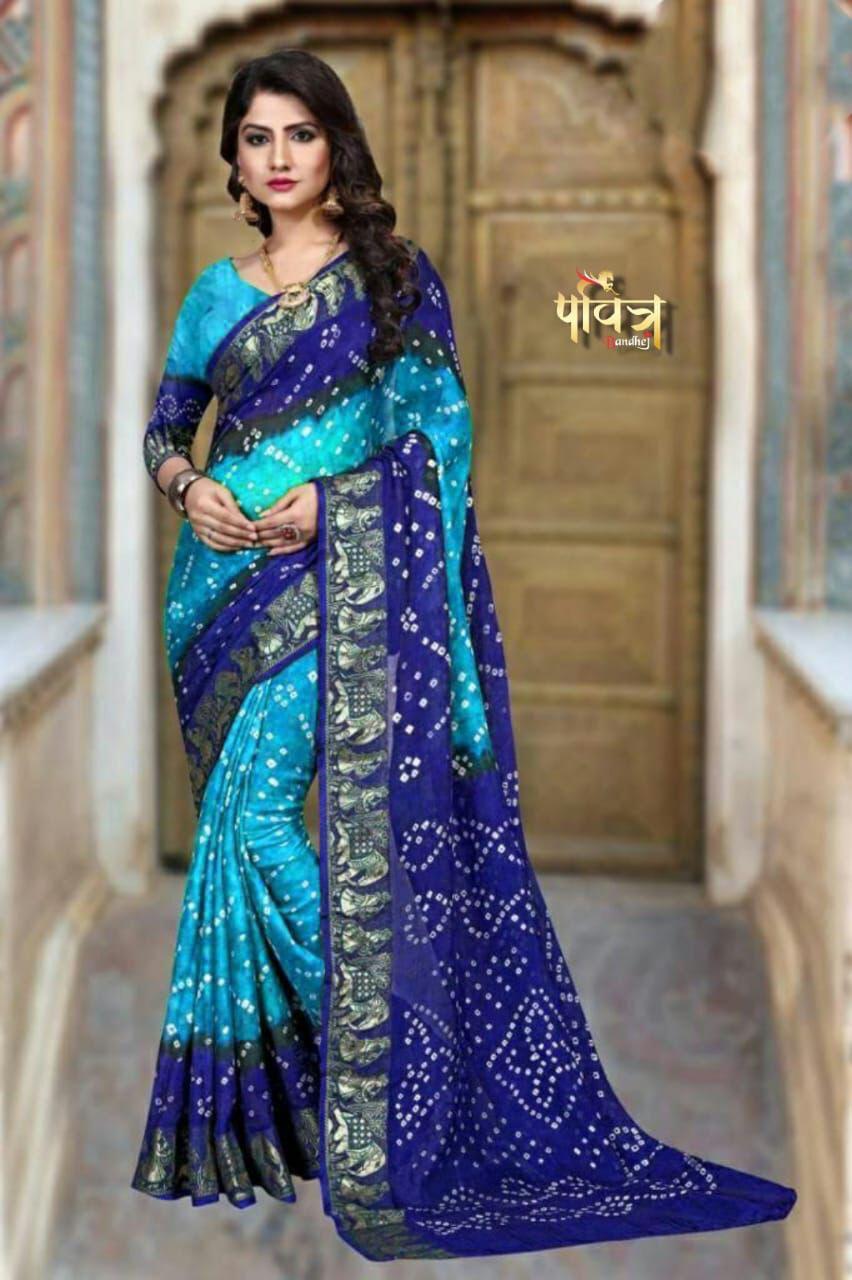 New Bandhani Saree – Traditional Charm with a Modern Touch S0058