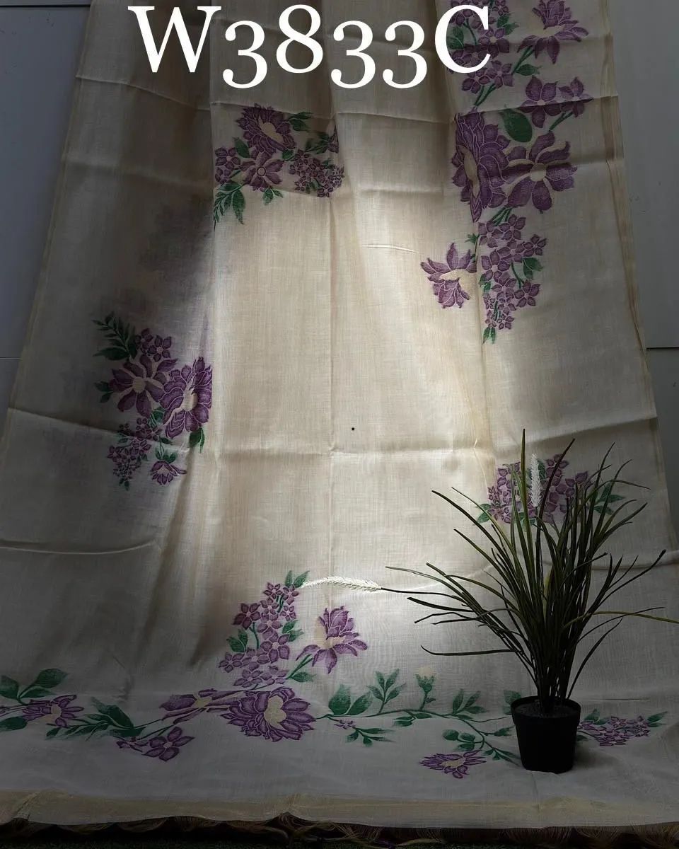 Premium Soft Muga Silk Saree with Floral Weaving S0115