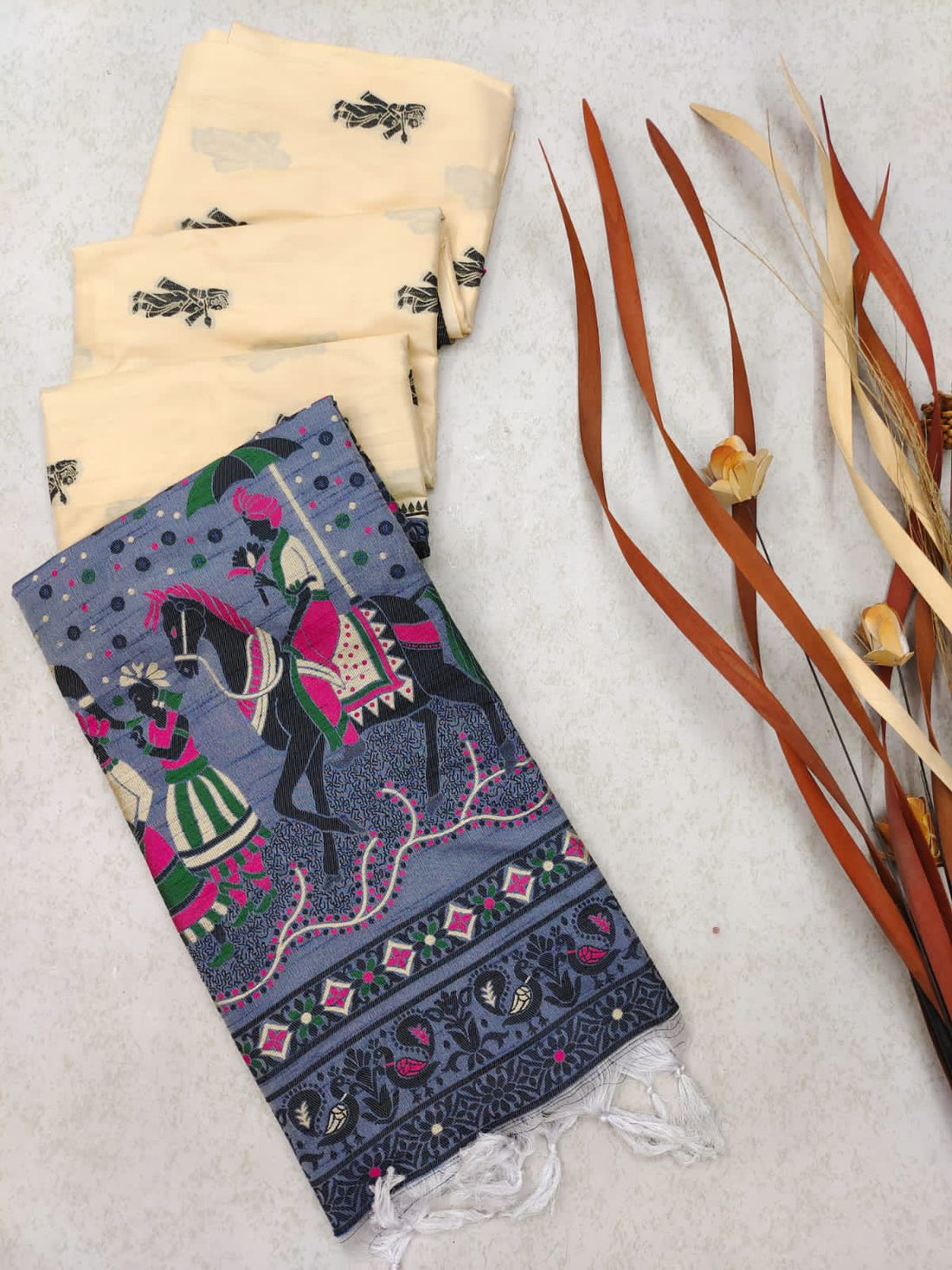 Premium Kalamkari Pallu Saree S0253