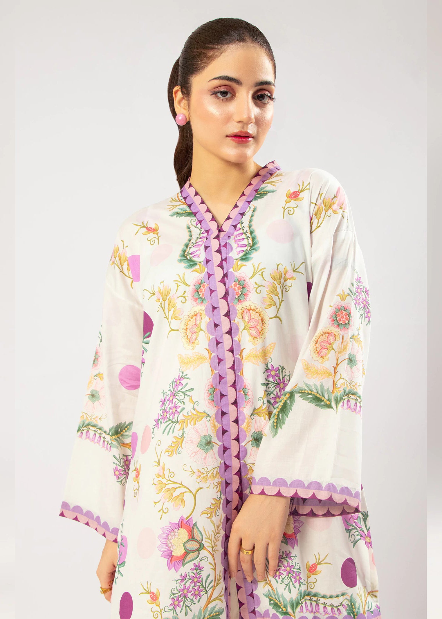 Aura Print Co-ord Set – Stylish & Comfortable Two-Piece Outfit for Women - C016