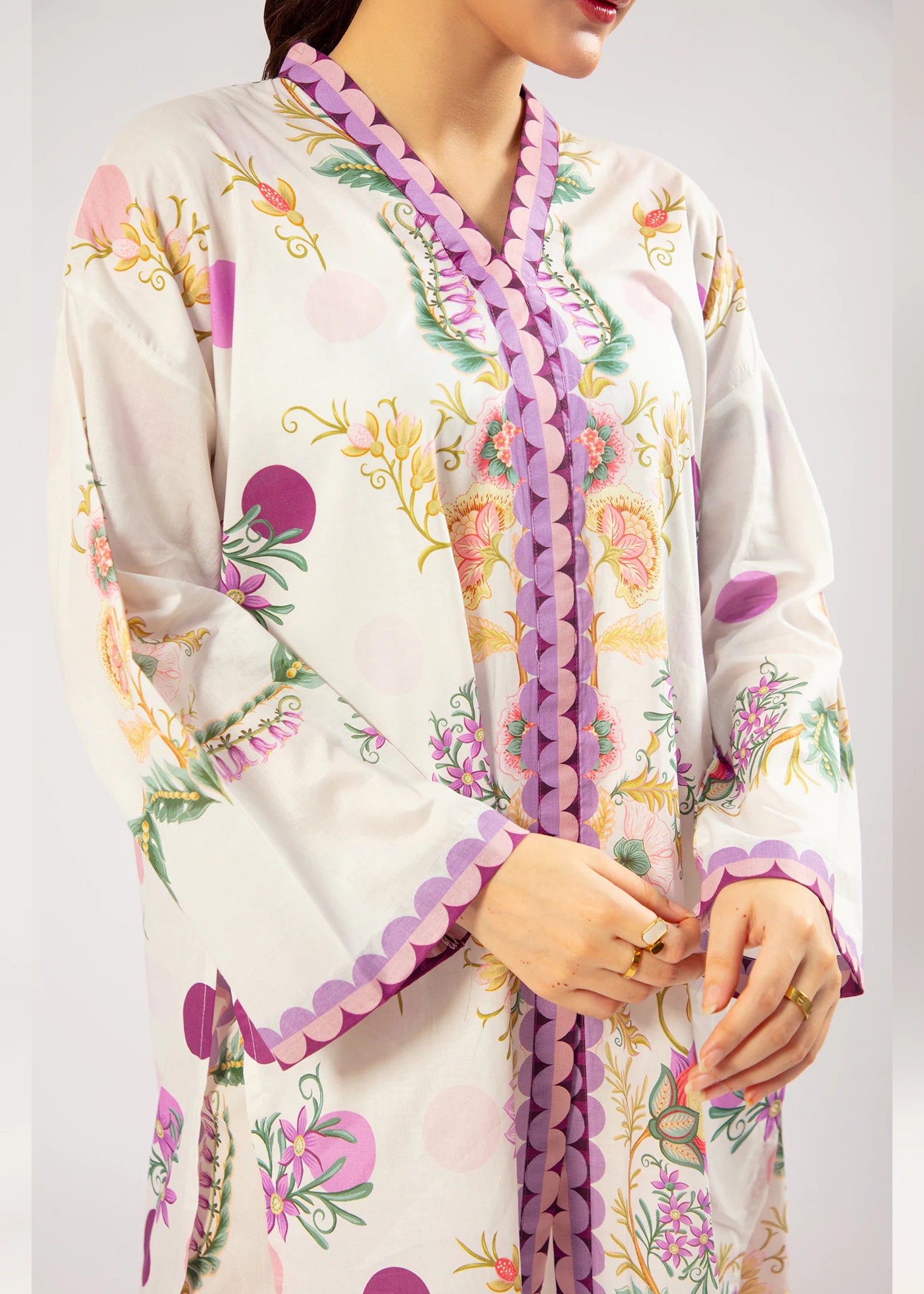 Aura Print Co-ord Set – Stylish & Comfortable Two-Piece Outfit for Women - C016