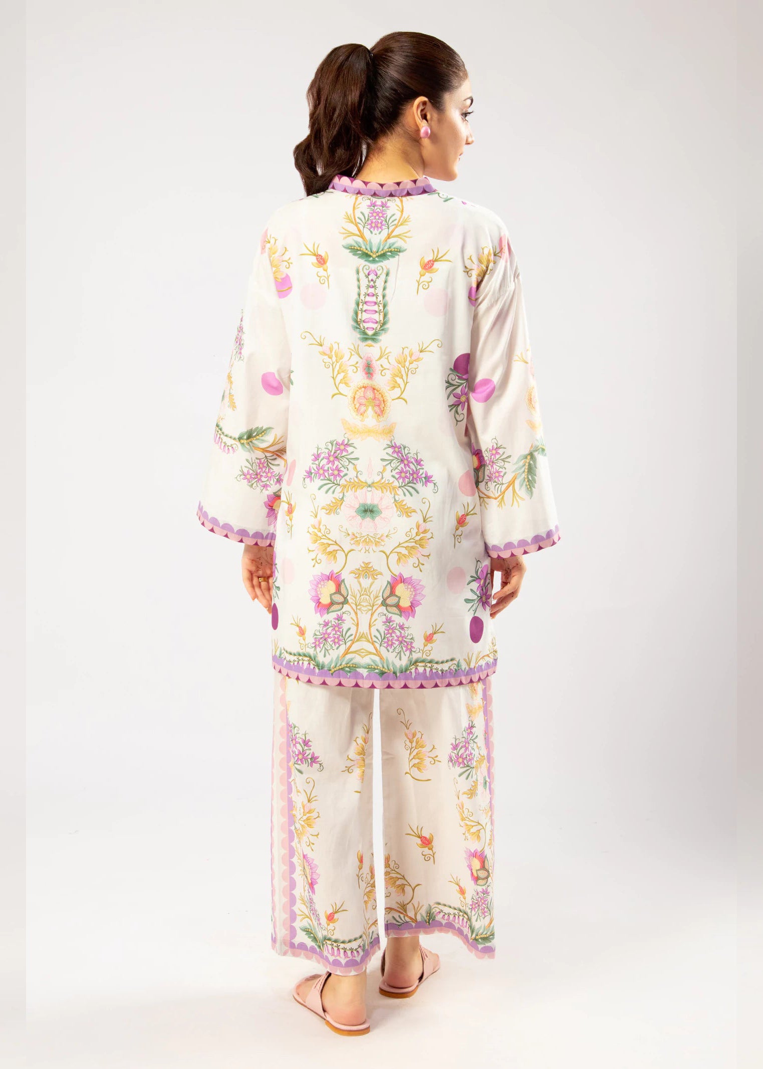 Aura Print Co-ord Set – Stylish & Comfortable Two-Piece Outfit for Women - C016