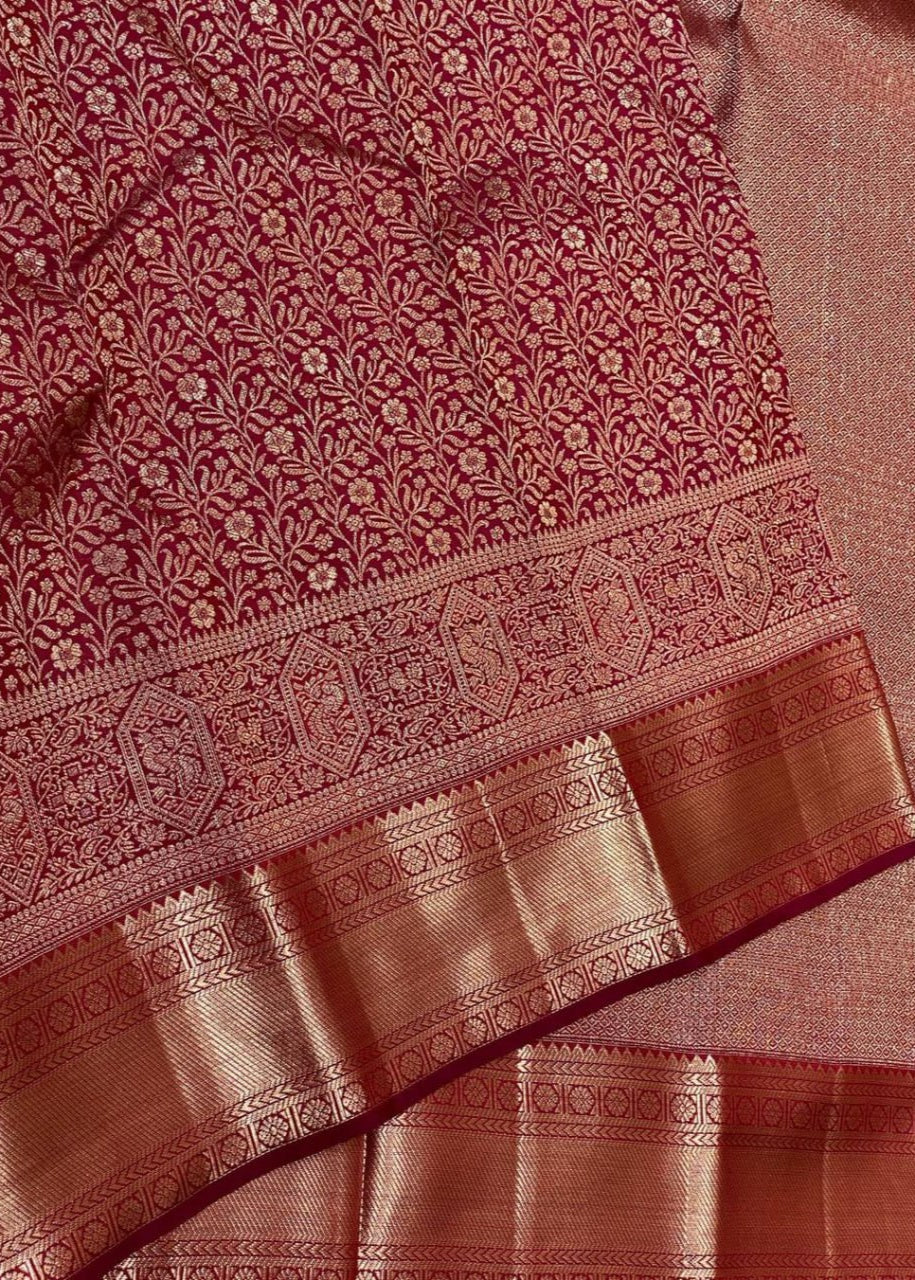 Elegance Look Banarasi Soft Silk Saree
