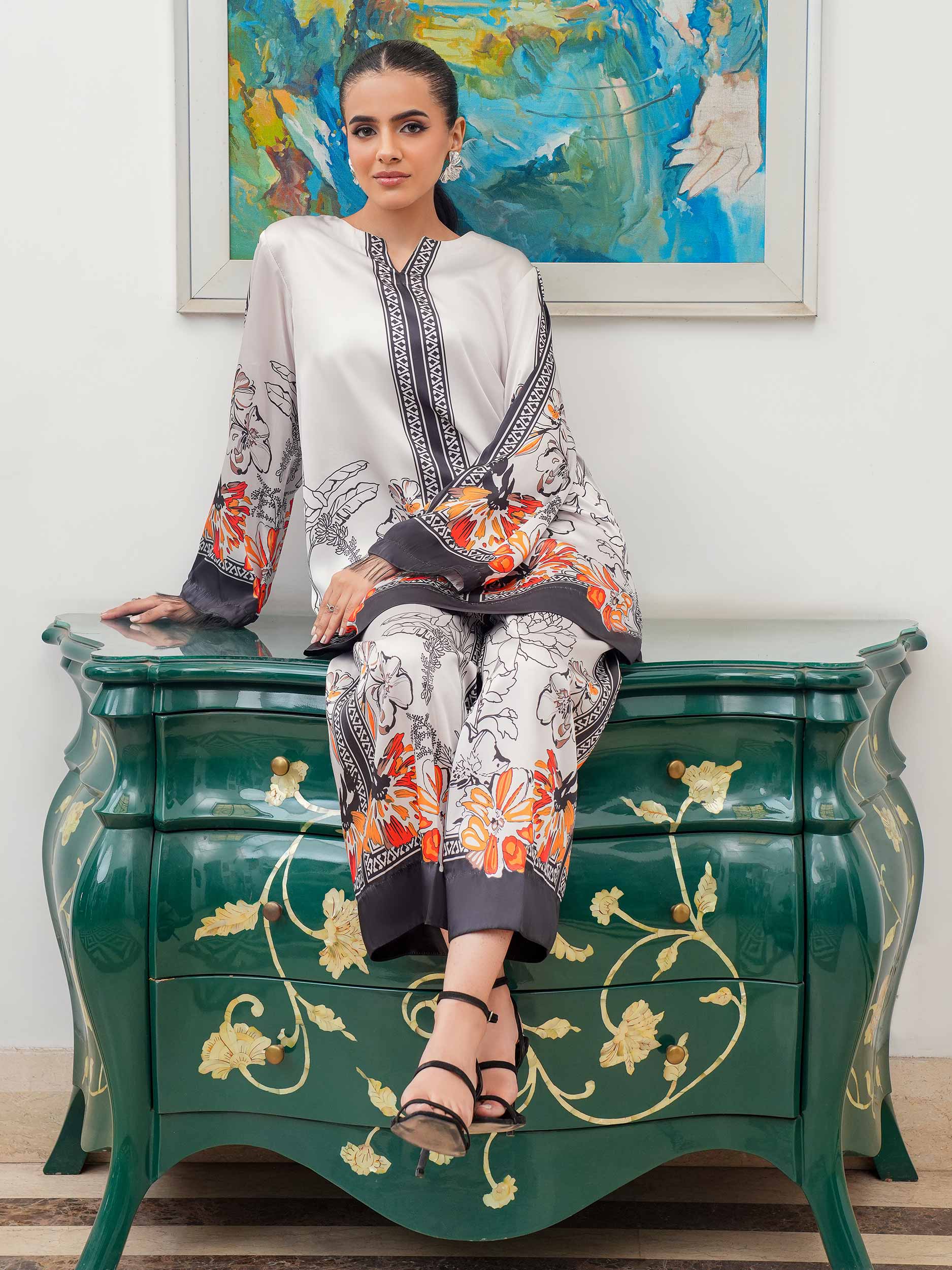 Mint Floral Co-ord Set for Women – Easy, Everyday Style - C021