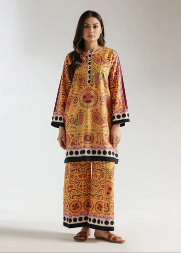 Print Perfect Mustard Co-ord Set - C010