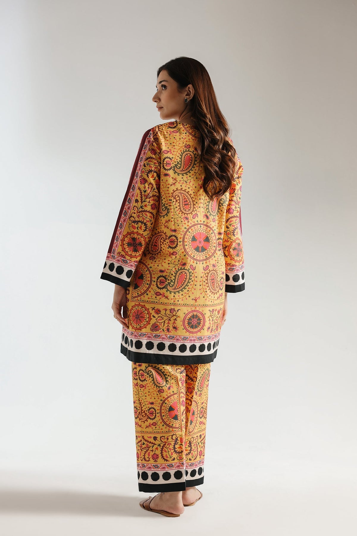 Print Perfect Mustard Co-ord Set - C010