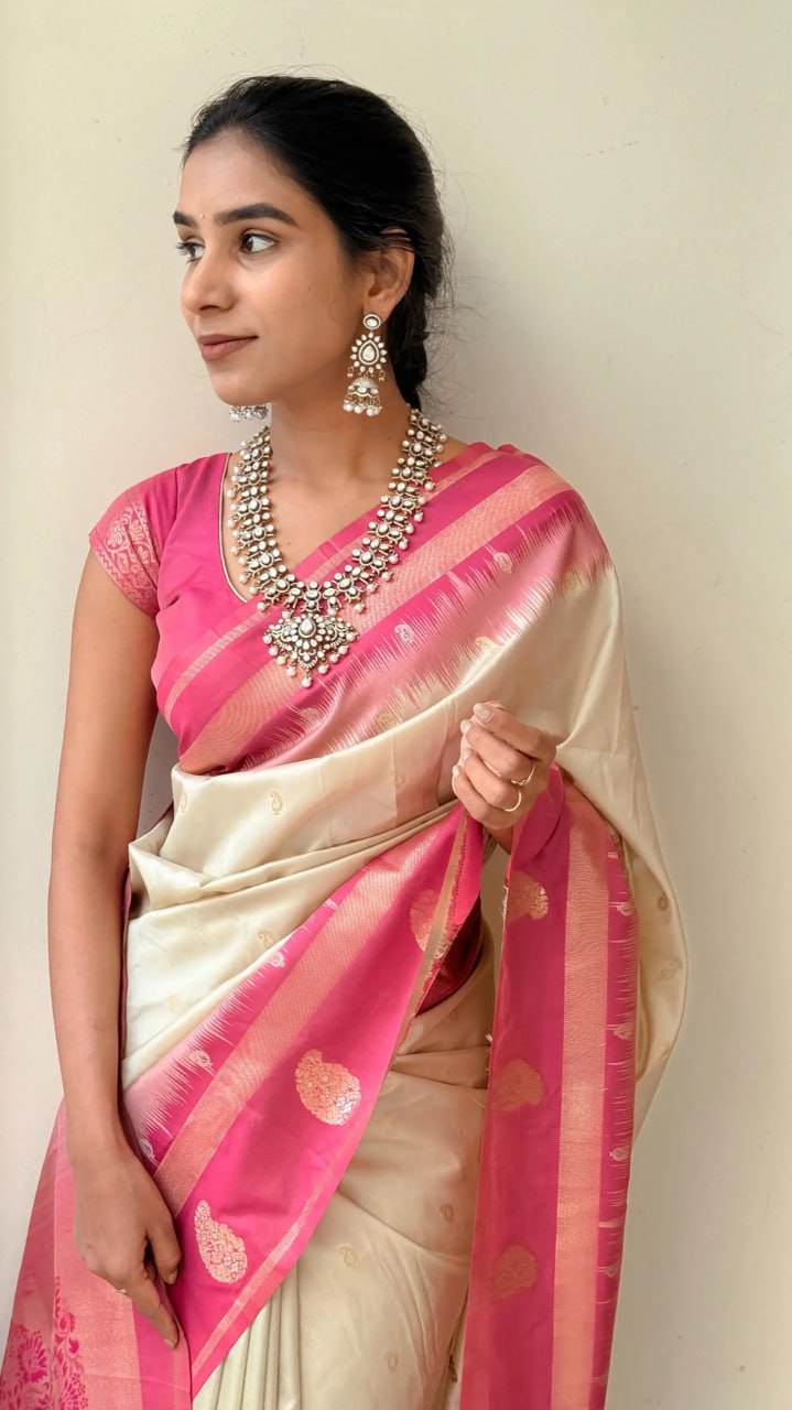 Elegance Look Banarasi Soft Silk Saree S0073