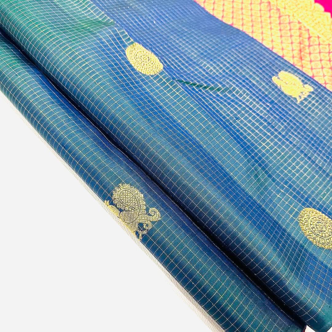 Banarasi Soft Silk Saree – Timeless Style with Copper Zari Highlights S0086