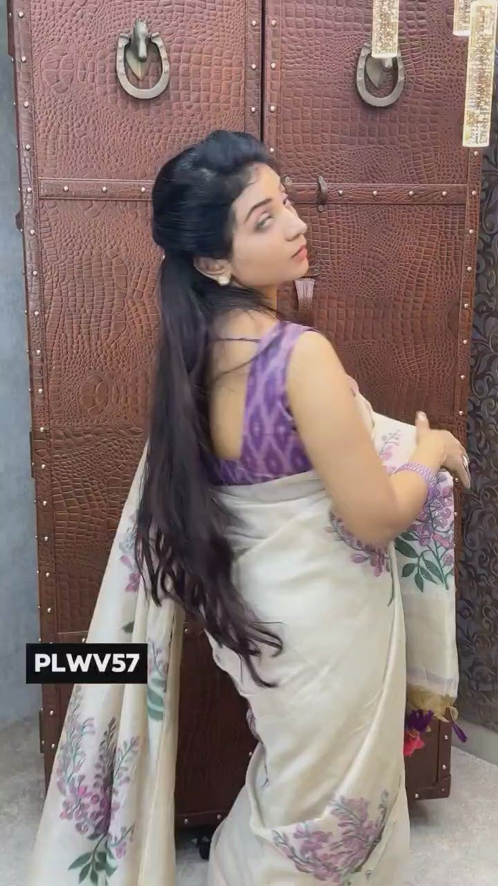 Premium Soft Muga Silk Saree with Floral Weaving S0116