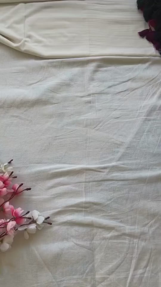 Soft Muga Cotton Saree with Pichwai Pallu S0131