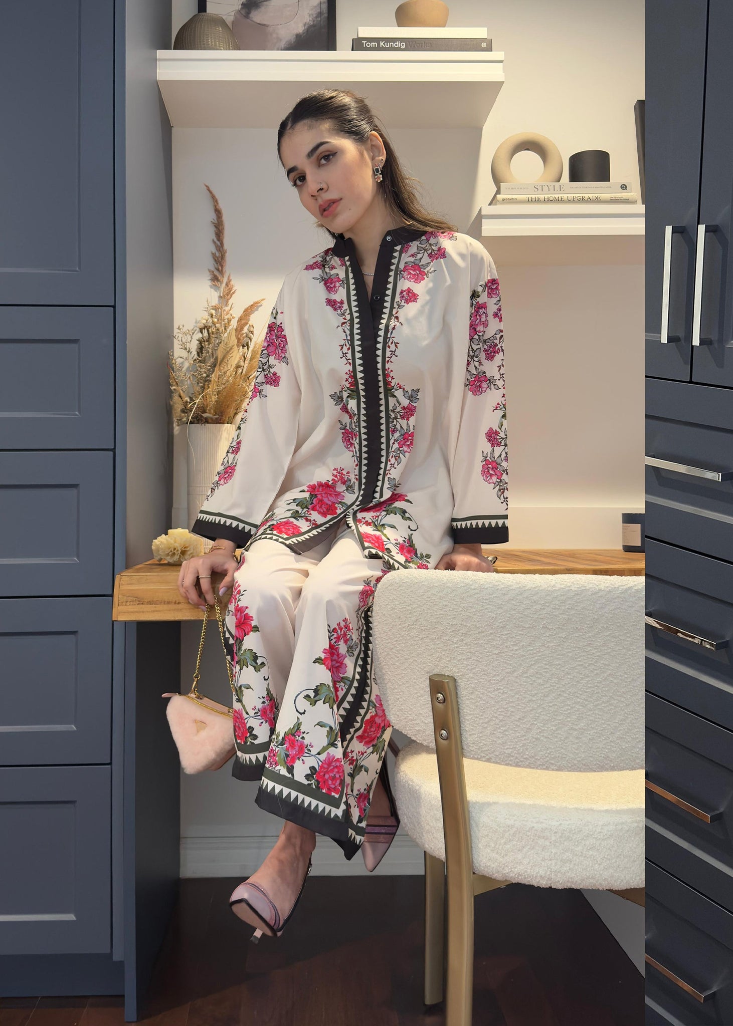 Trendy Floral Printed Co-ord Set for Women – Stylish & Comfy C022