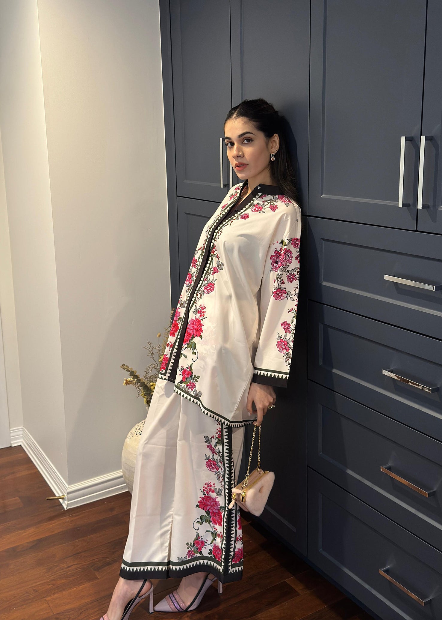 Trendy Floral Printed Co-ord Set for Women – Stylish & Comfy C022