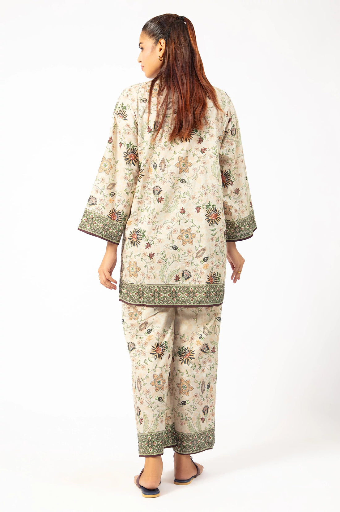 Vintage Garden Cotton Co-Ord Set –  Floral Charm - C013