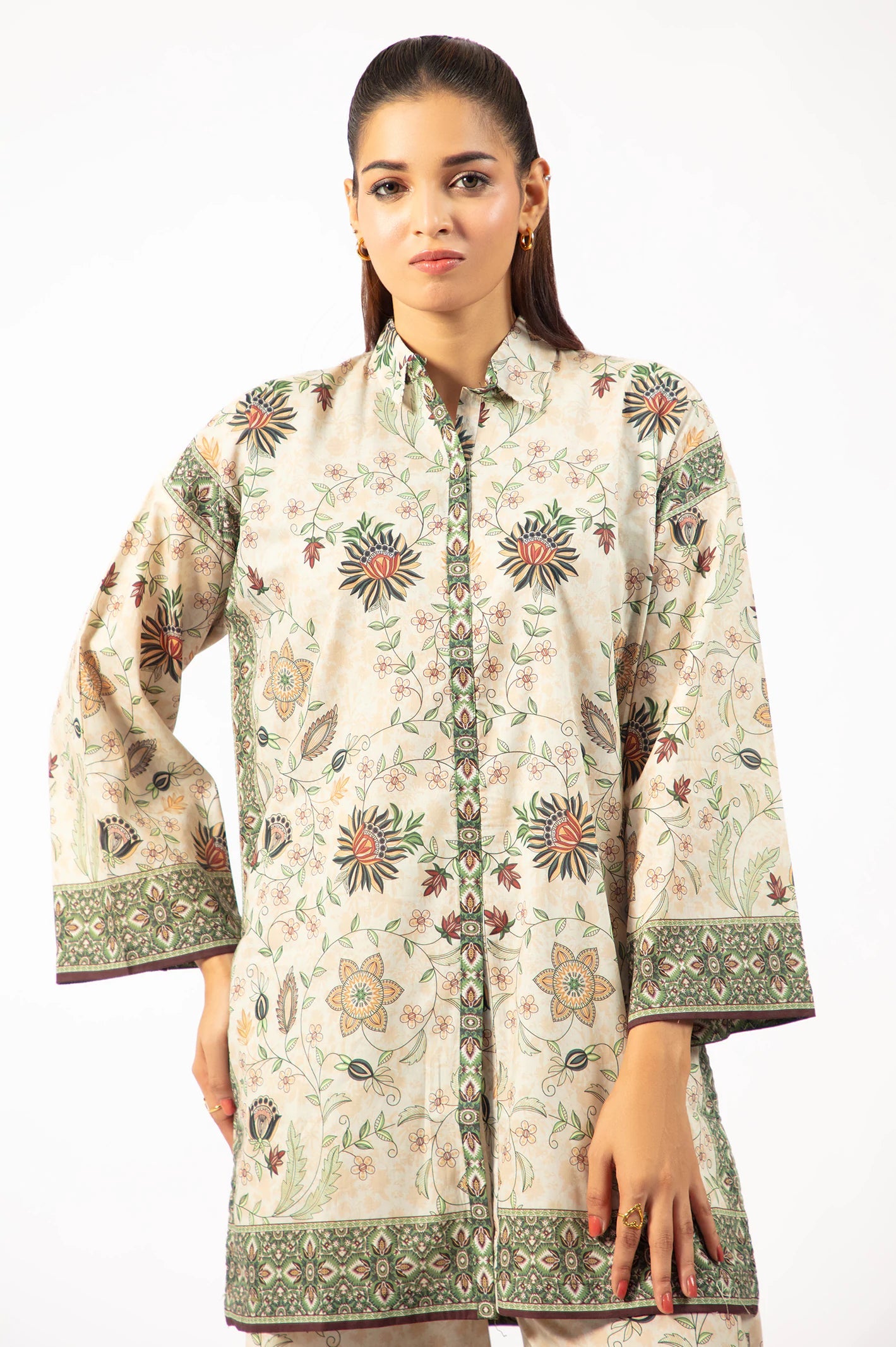 Vintage Garden Cotton Co-Ord Set –  Floral Charm - C013