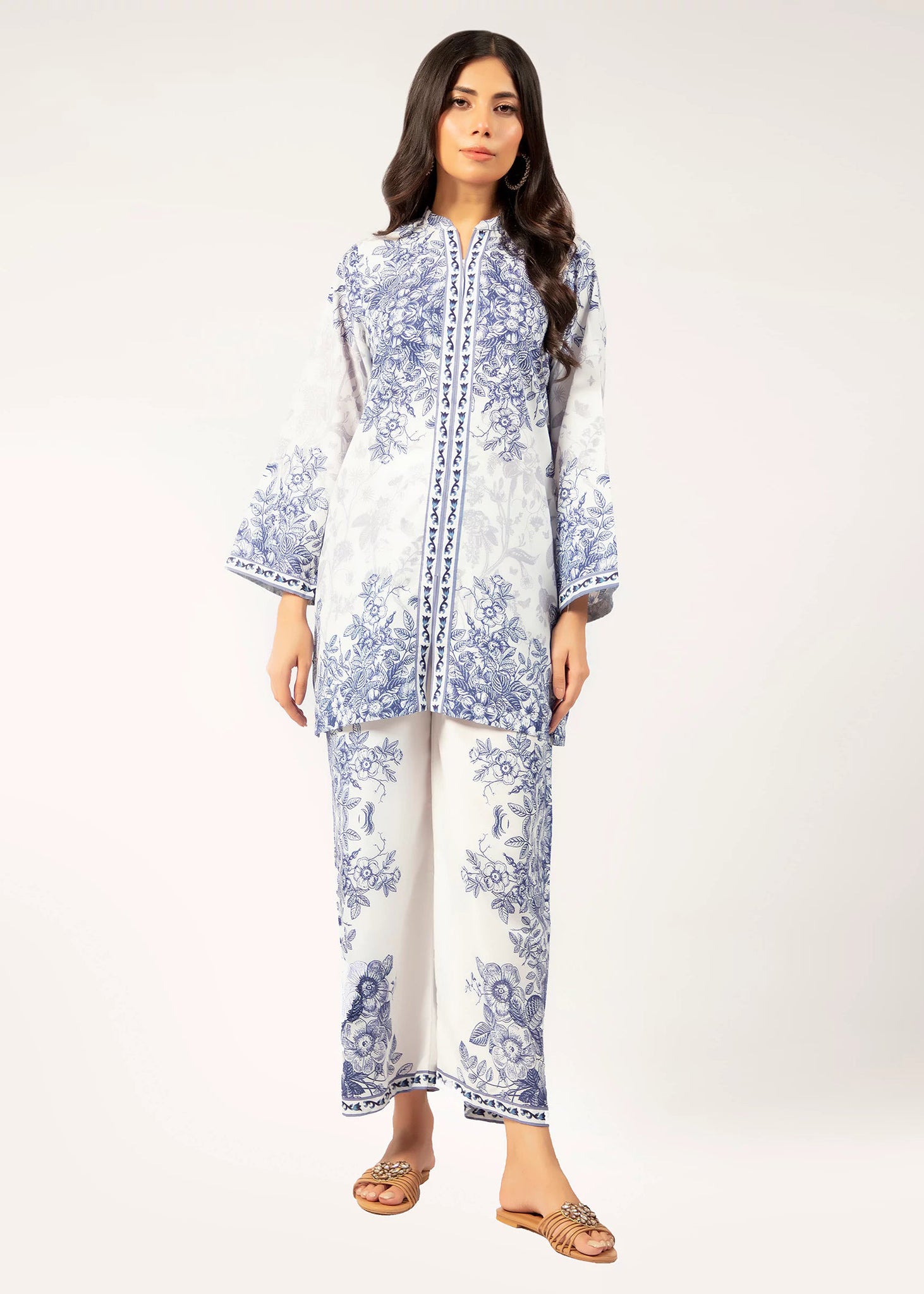 Women's Beautiful Printed Co-ord Set  - C014